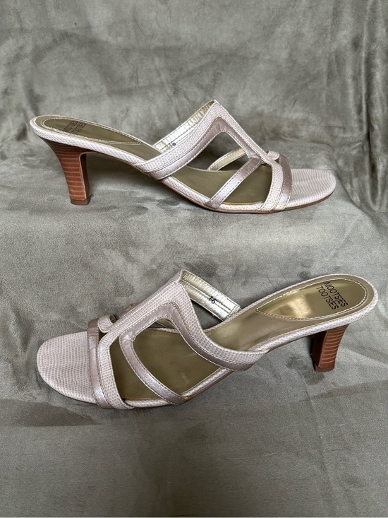 Mootsies Tootsies Shoes - Mootsies Tootsies Vintage Y2K Retro Metallic Strappy Sandals Kitten Heels SZ 9.5